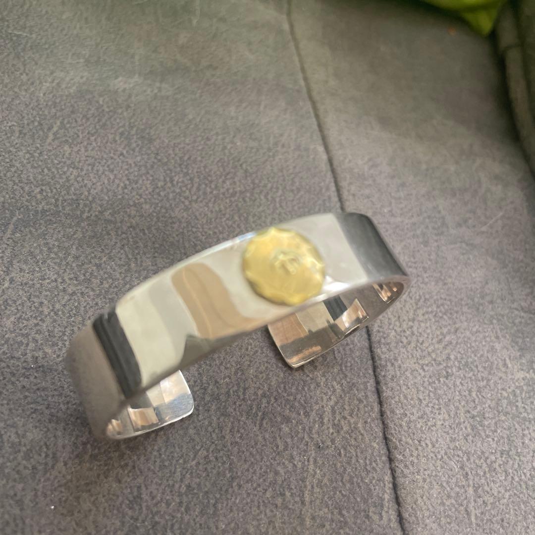 シルバー ブレス　平打ちブレス　Sサイズ　ゴローズ好きに