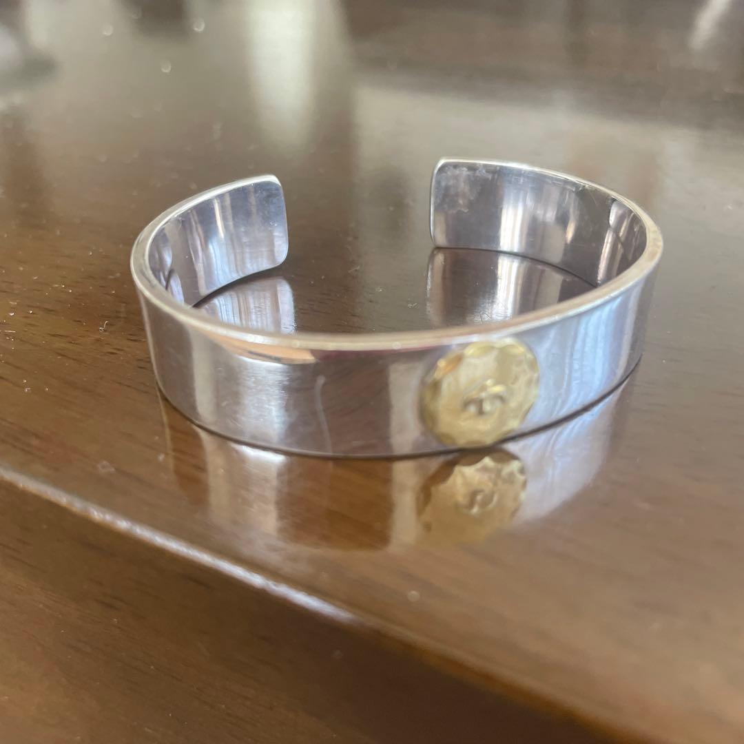 シルバー ブレス　平打ちブレス　Sサイズ　ゴローズ好きに