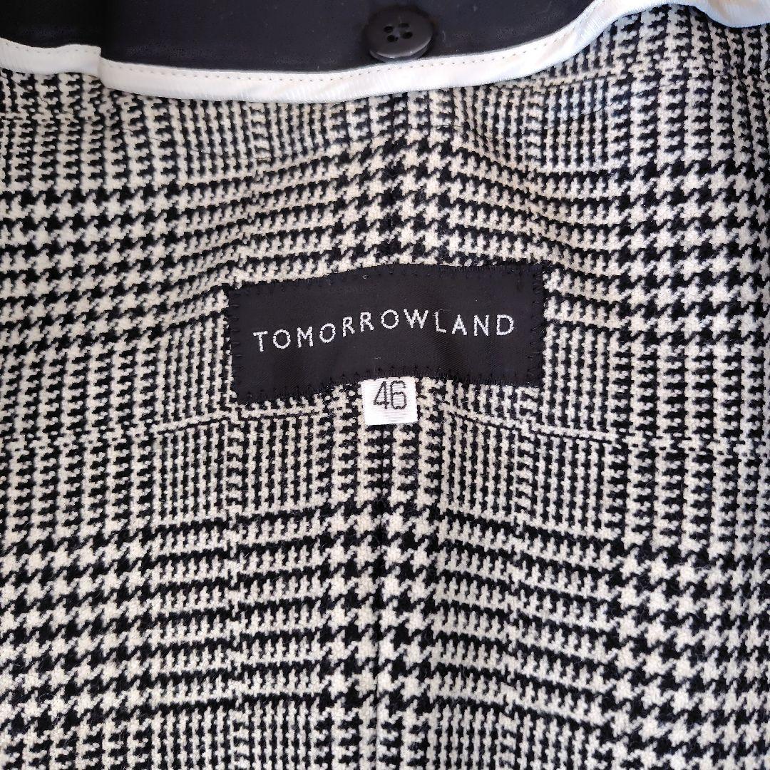 ほぼ新品トゥモローランド ブラックステンカラーコート サイズ46 ライナー付