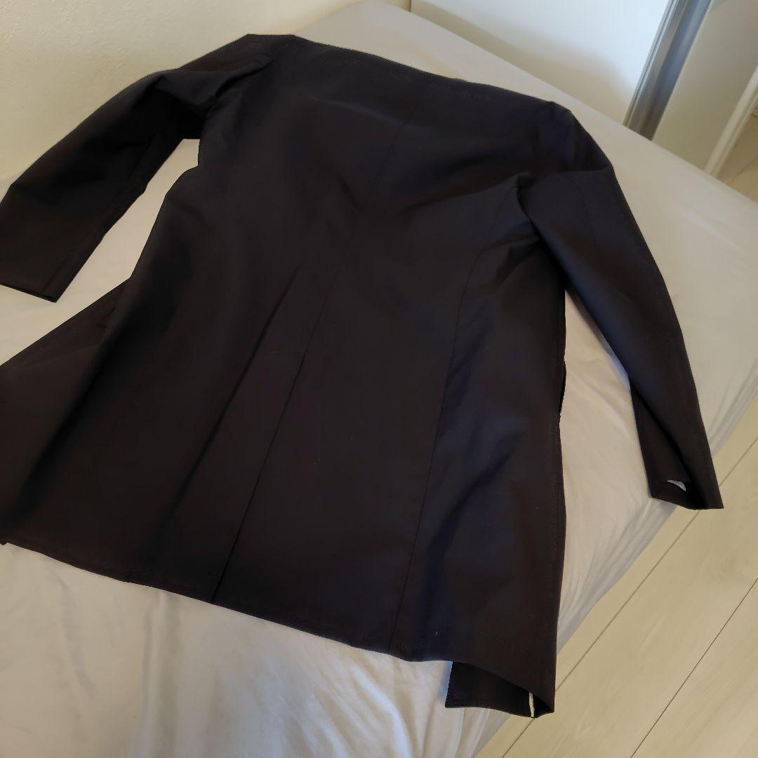 ほぼ新品トゥモローランド ブラックステンカラーコート サイズ46 ライナー付