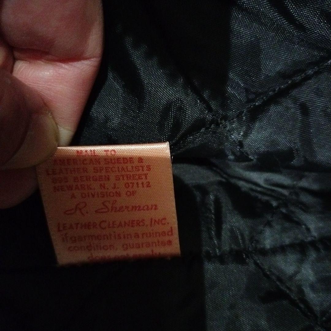 M*ム様 Schott ショット ポリスマン ジャケット レザー ブラック 42