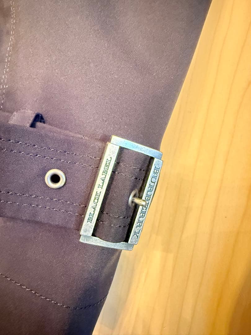 Burberry バーバリー　ブラックレーベル　トレンチコート　L 極美品　黒