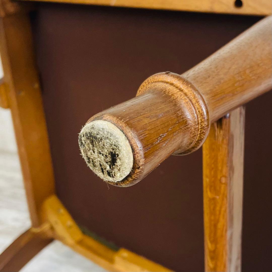 飛騨産業 キツツキ アームチェア ビンテージ 穂高ラタン背　オールド調　肘掛椅子