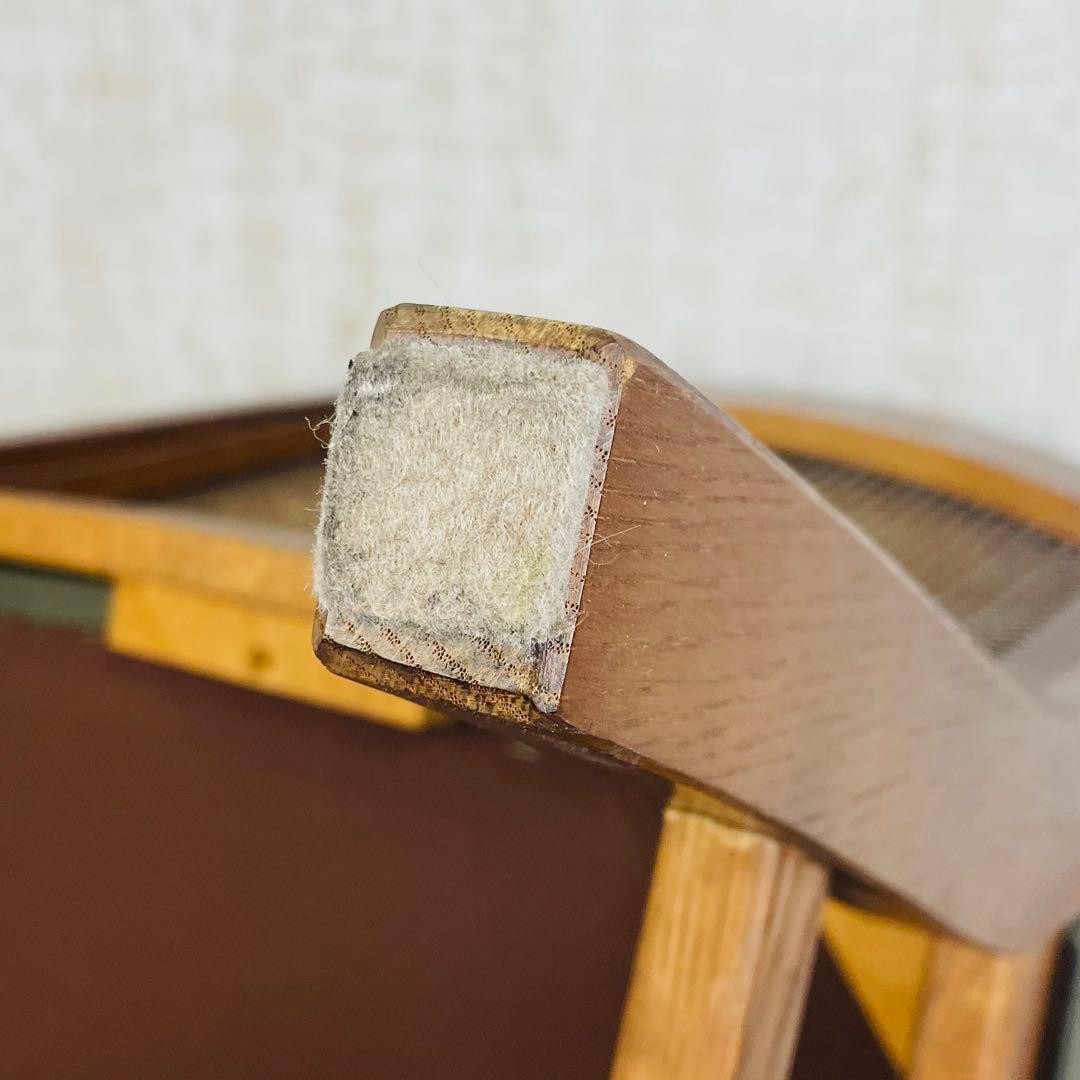 飛騨産業 キツツキ アームチェア ビンテージ 穂高ラタン背　オールド調　肘掛椅子