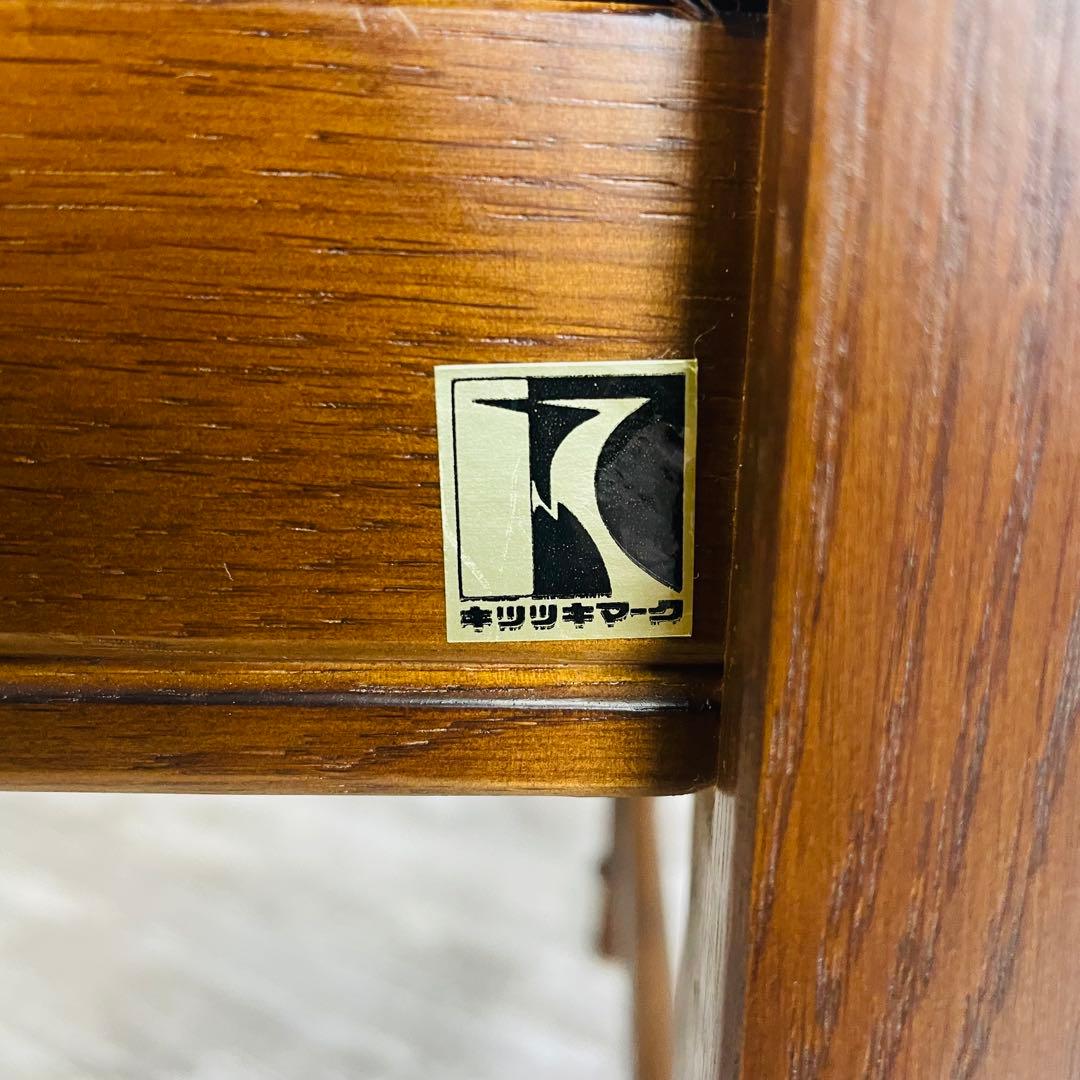 飛騨産業 キツツキ アームチェア ビンテージ 穂高ラタン背　オールド調　肘掛椅子