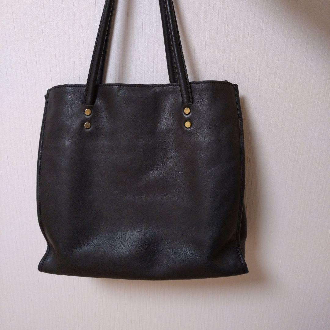 【日本製】SOMES SADDLE オールレザートートバッグ　ブラック