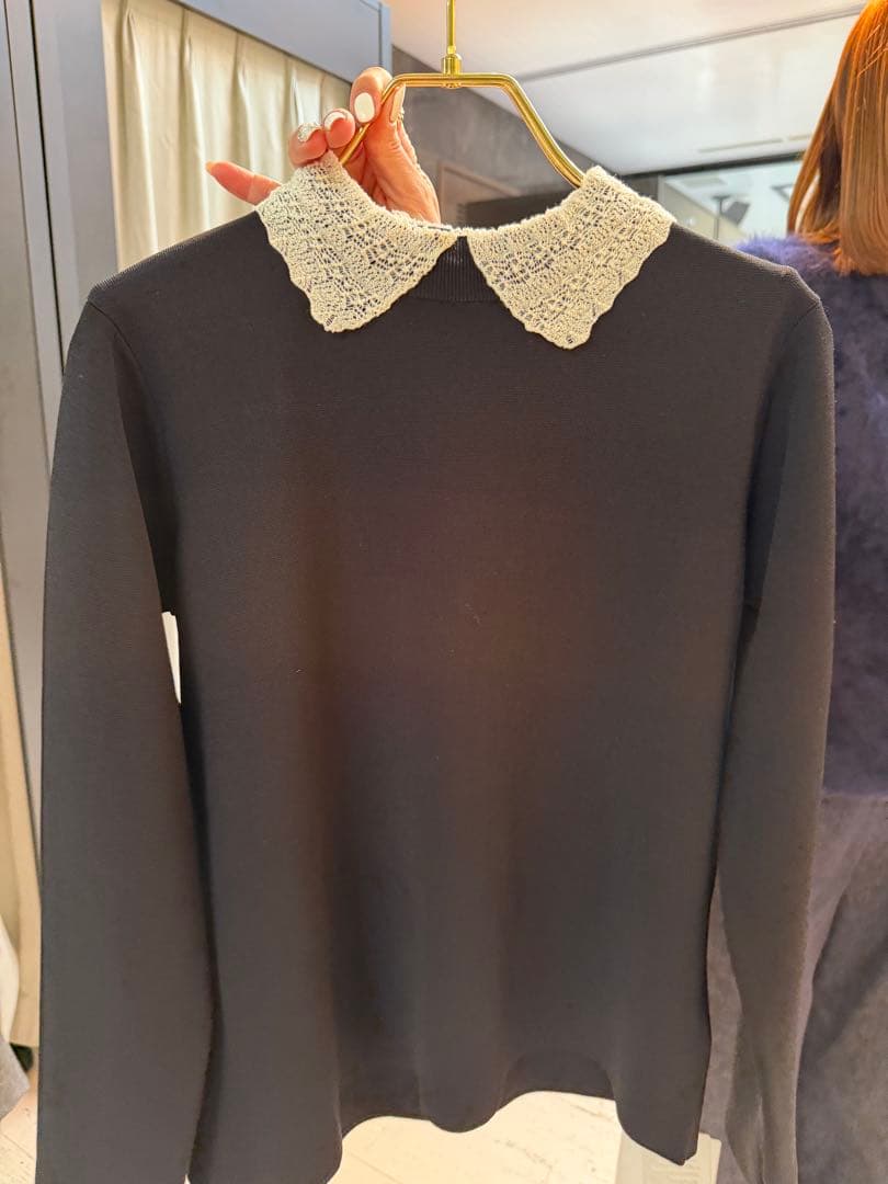 新品 girlish St.cecilia ダンテルニット ブラック