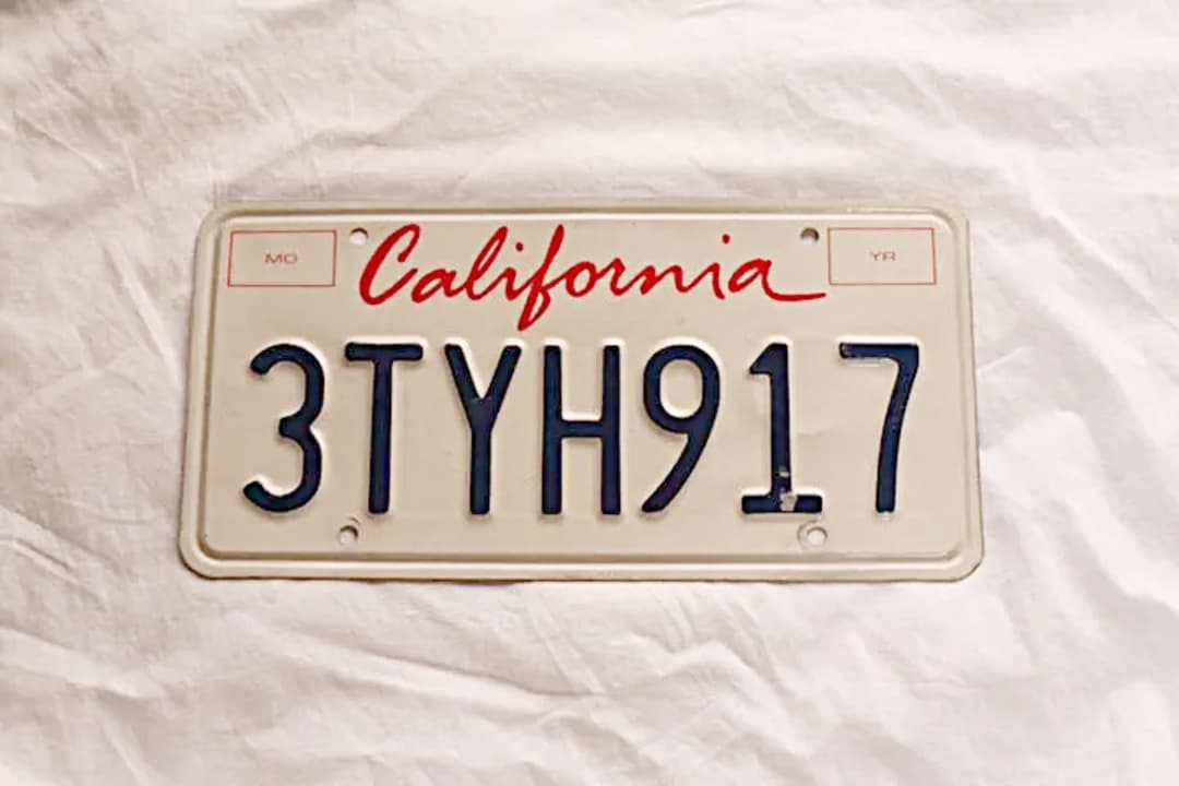 カリフォルニアナンバープレート