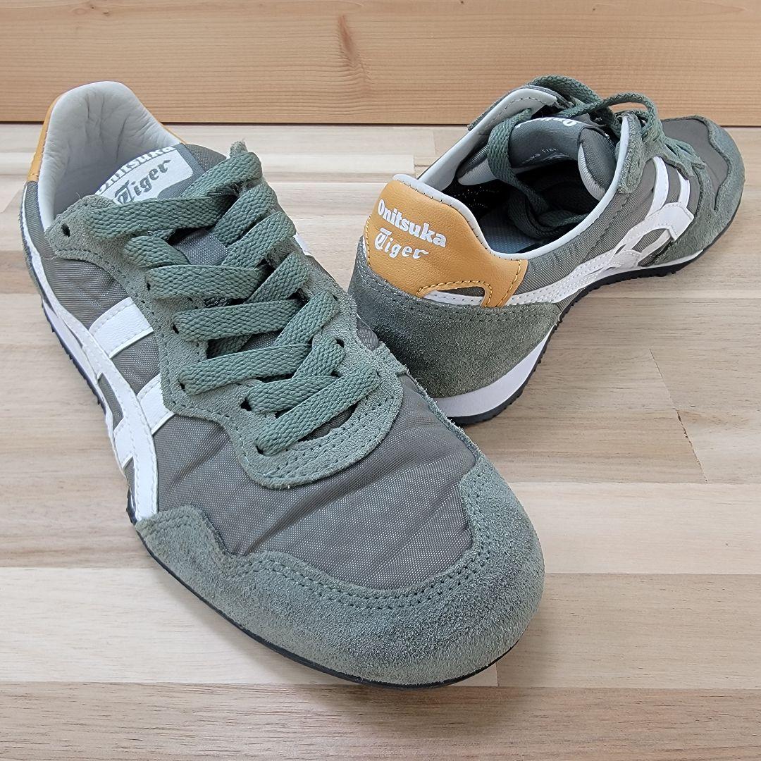 オニツカタイガー セラーノ オリーブ 23cm