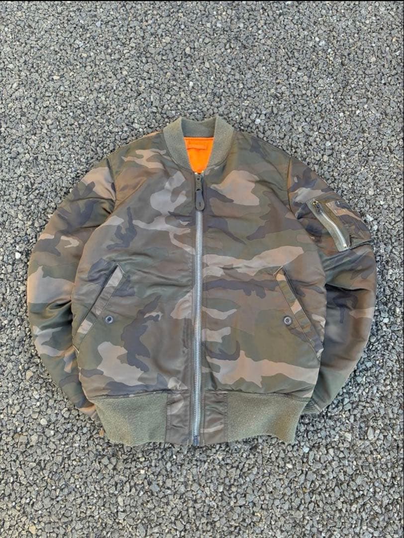 【Alpha MA-1】 MA-1カモ 迷彩