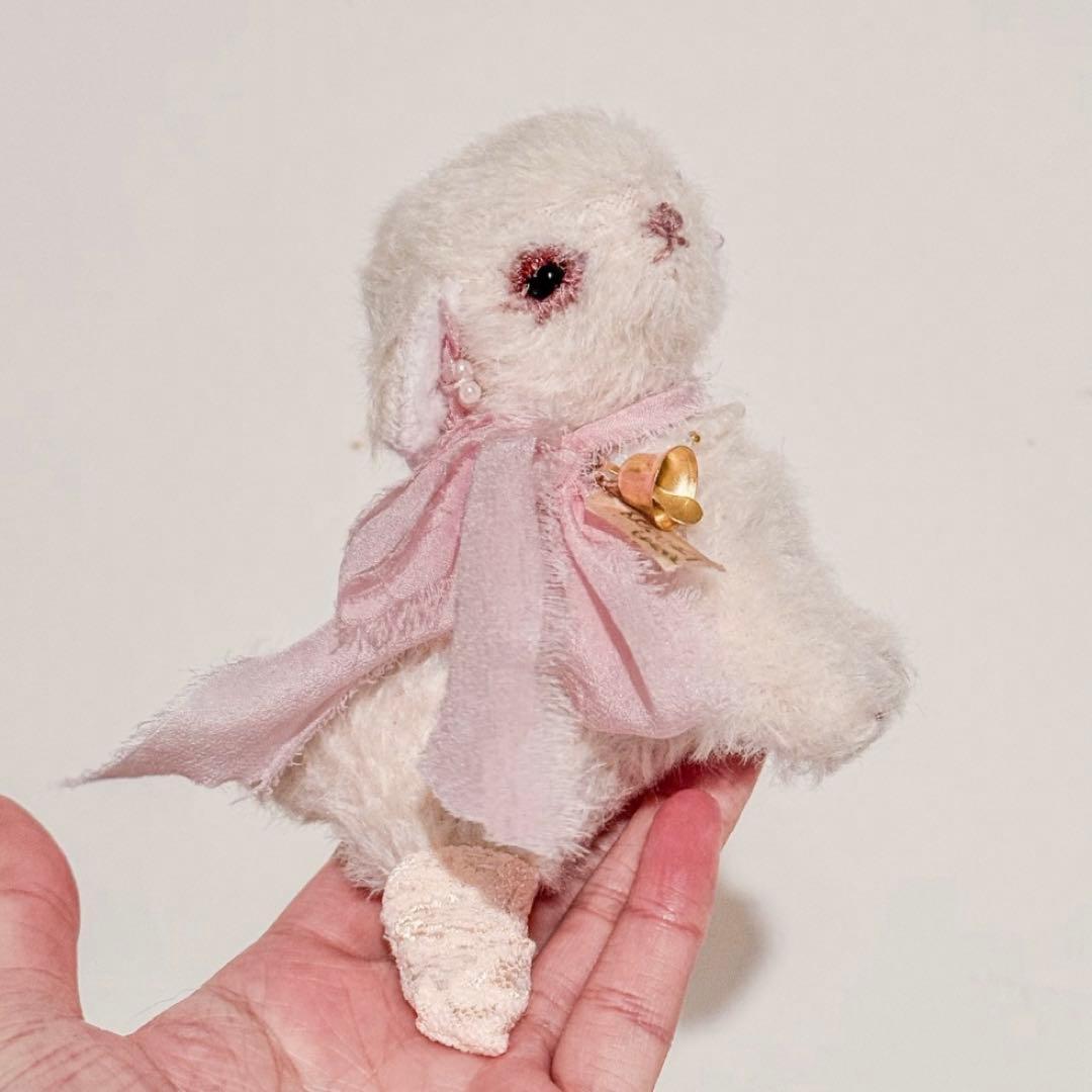 ミルキー仔羊 ぬいぐるみ アンティーク調 海外作家様 ハンドメイド ドールハウス