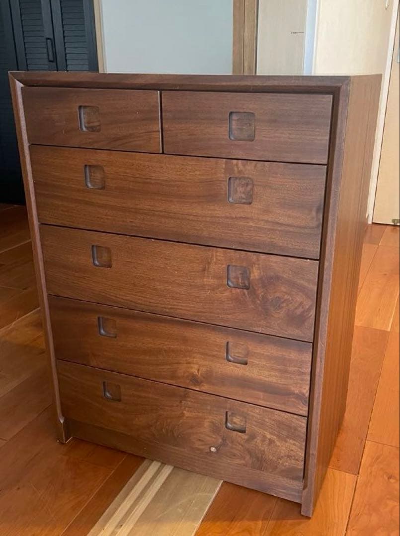 橋詰家具　shinra 640 5段 チェスト 楠材　アンティーク