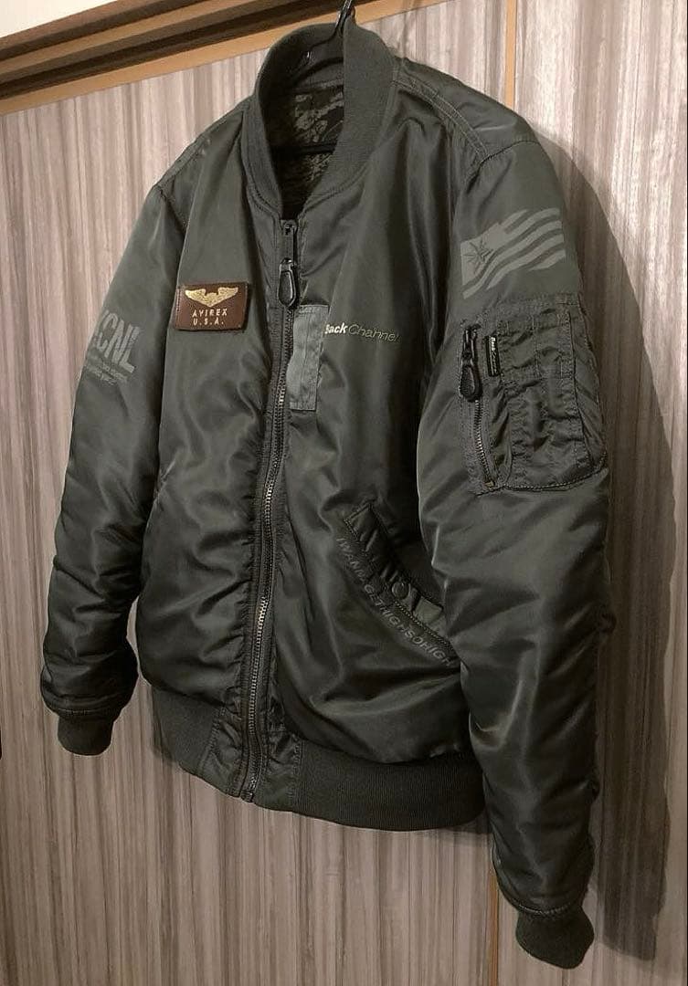 AVIREX バックチャンネルMA-1 ボンバージャケット フライトジャケット