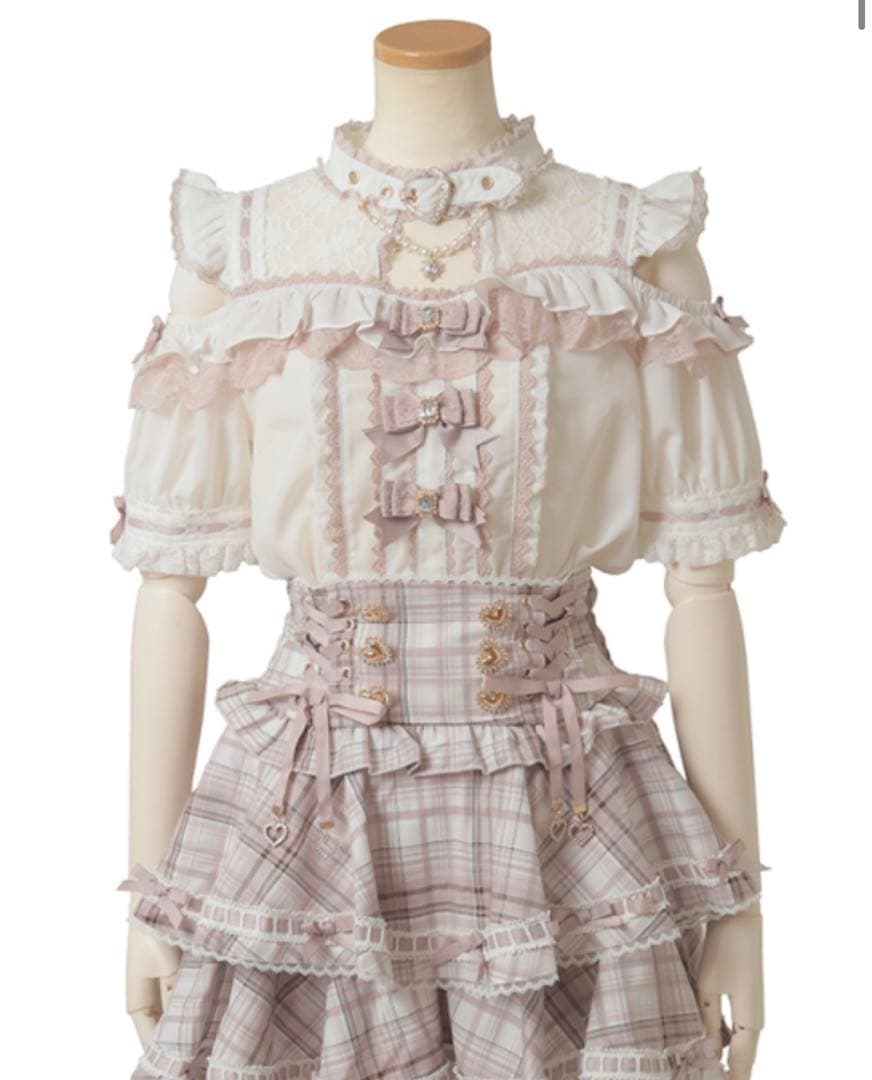 Liz Lisa リズリサ 3つリボンフロントチョーカーブラウス