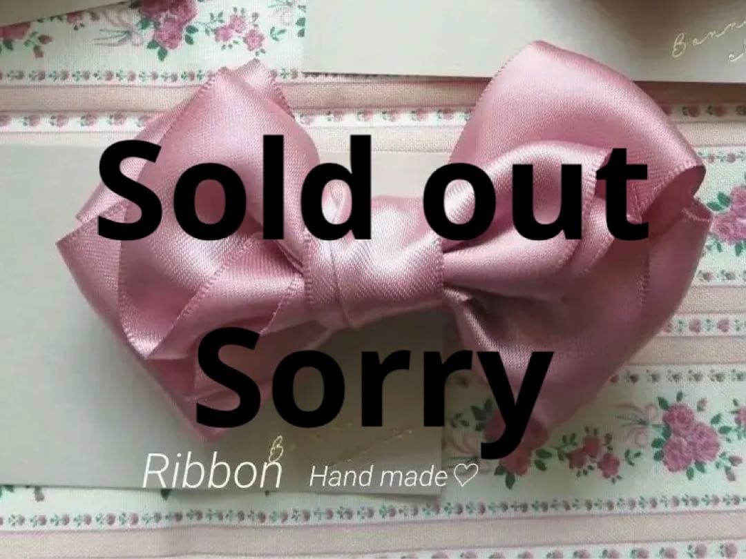 リボン　ヘアアクセサリー　ヘアクリップ