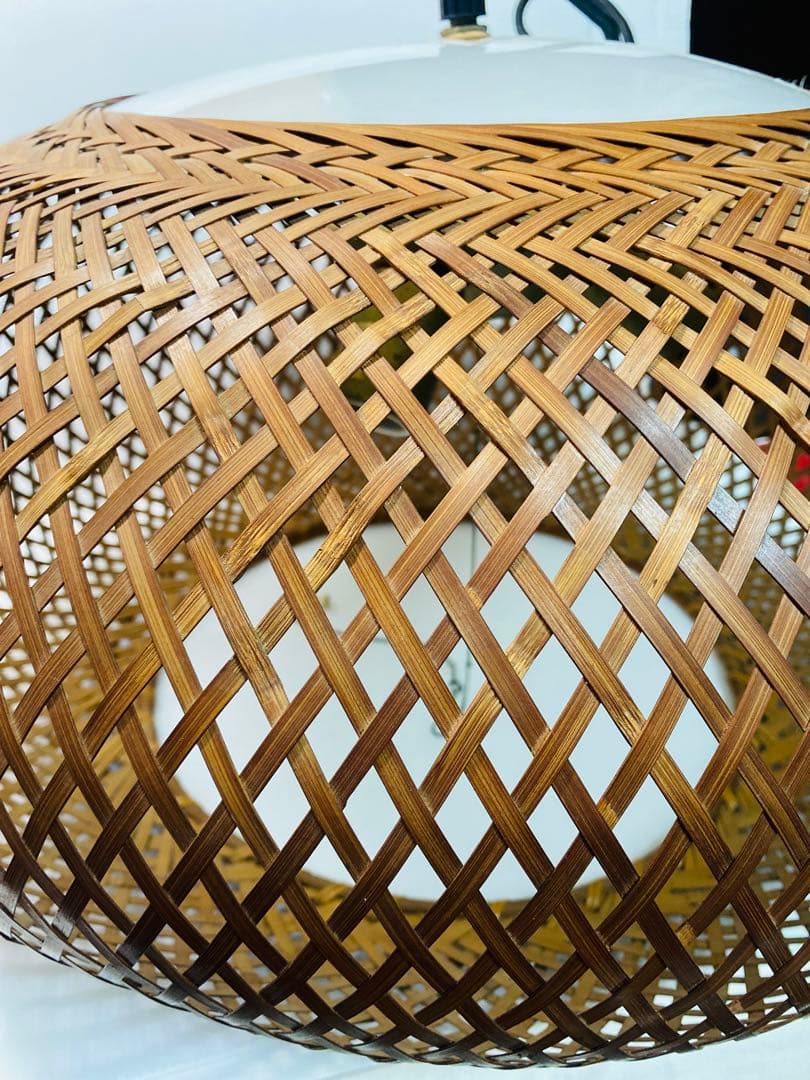 ヴィンテージ yamagiwa ヤマギワ　近藤昭作　3灯　竹のあかり