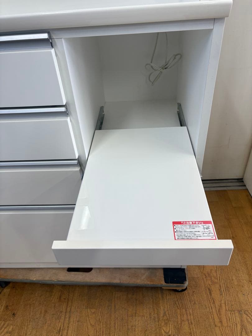 M119ホワイト　レンジボード　上下分割可能 幅900mm