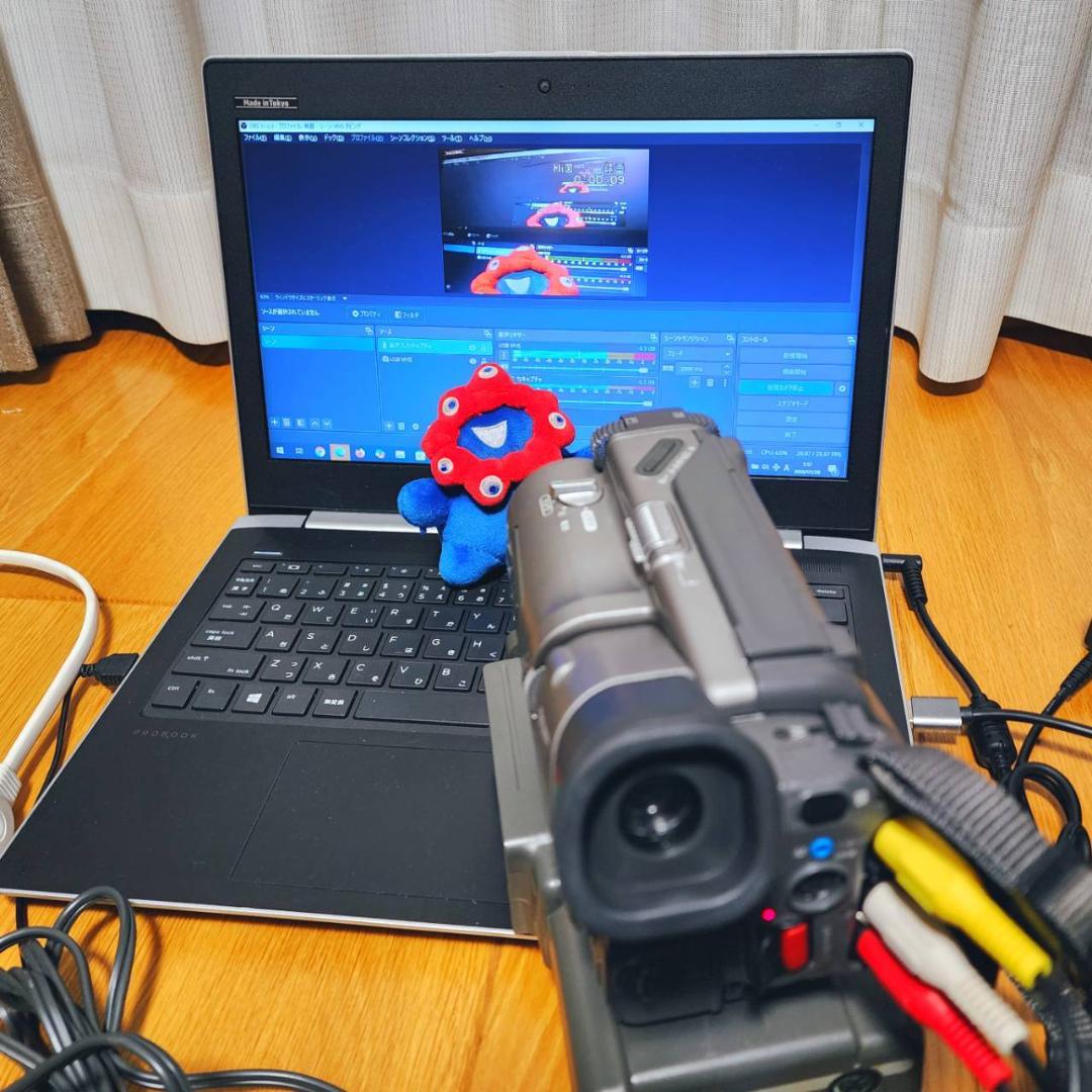 【動作確認済】SONY 高画質 Hi8 ビデオカメラ ステーションセット