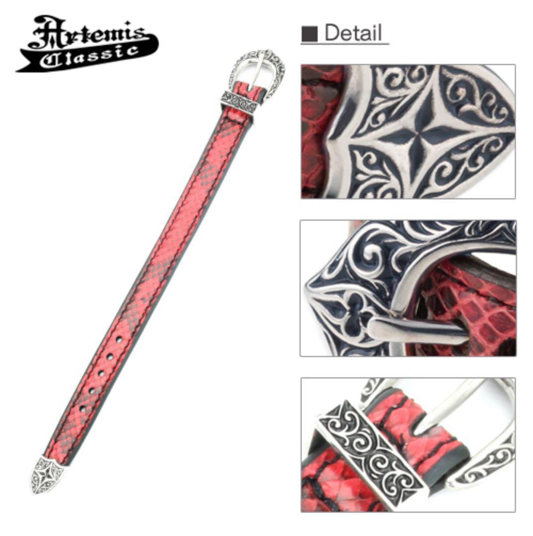 （専用）Artemis Classic レッドレザーブレスレット　レッドパイソン