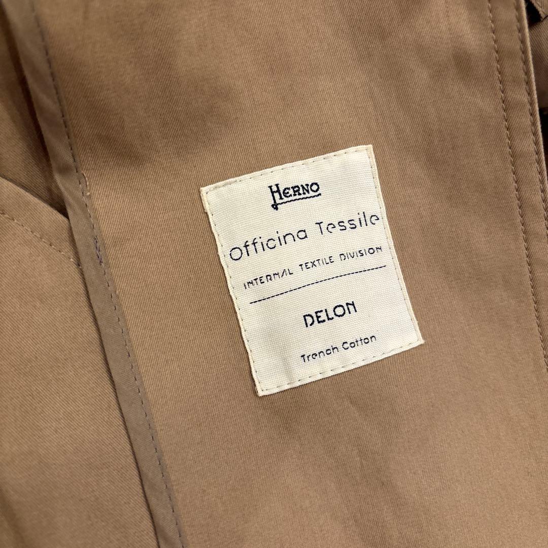 美品 Herno ベージュ トレンチコート タグあり