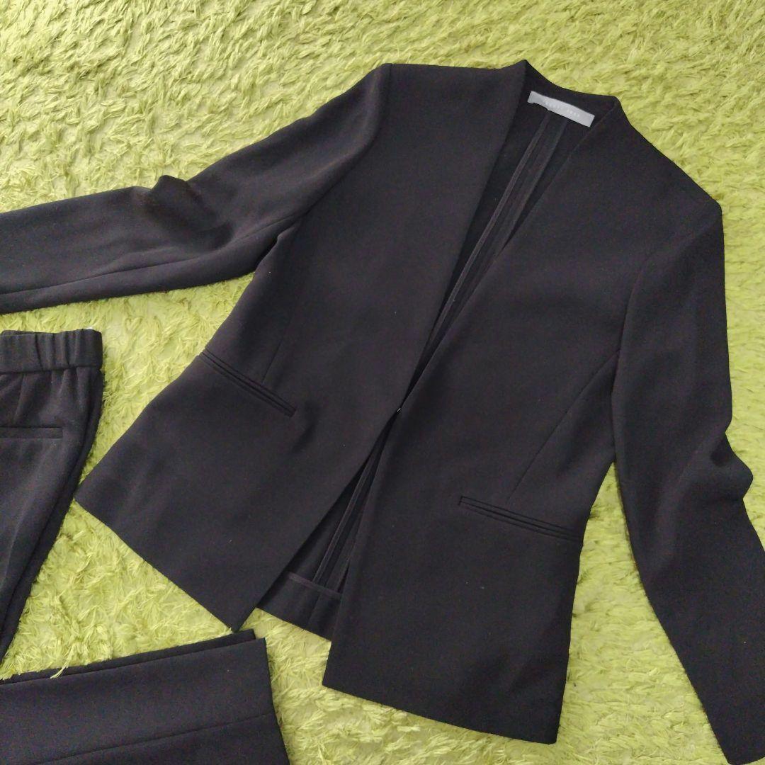 Theory luxe 小さいサイズ ノーカラージャケットパンツ上下セットアップ