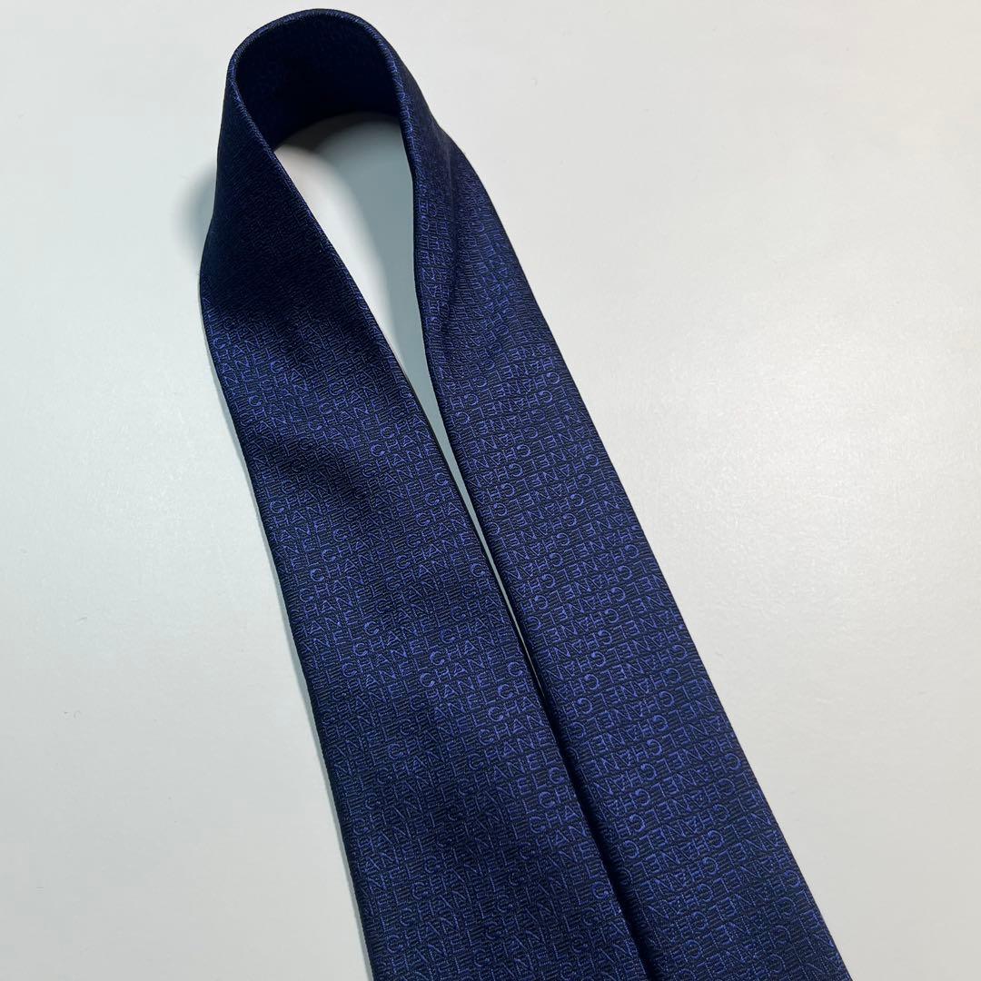 ✨極美品✨ CHANEL シャネル　ネクタイ　高級シルク　ブランドロゴ　ビジネス