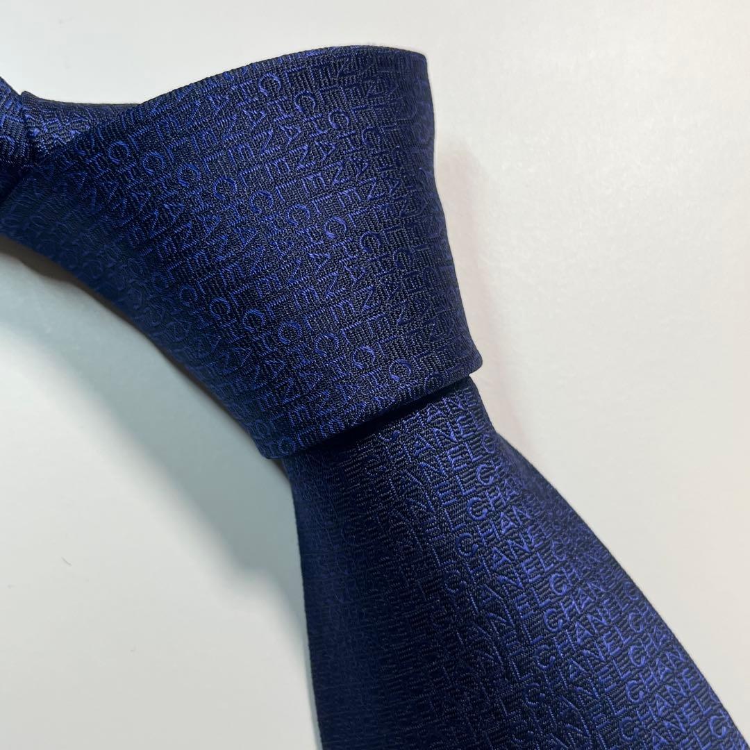 ✨極美品✨ CHANEL シャネル　ネクタイ　高級シルク　ブランドロゴ　ビジネス