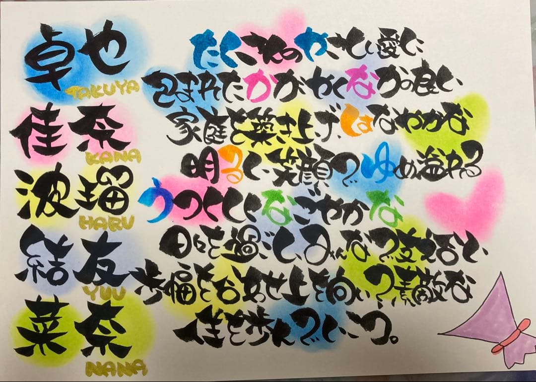 A4名前ポエム 還暦喜寿古希米寿傘寿誕生日記念日結婚出産プレゼントお祝い卒業