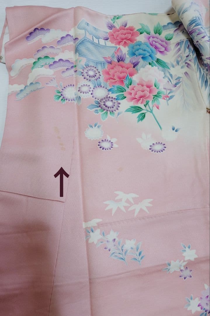 訳アリSALE　振袖フルセット　ベビーピンク　牡丹柄　大人可愛いコーデ　成人式