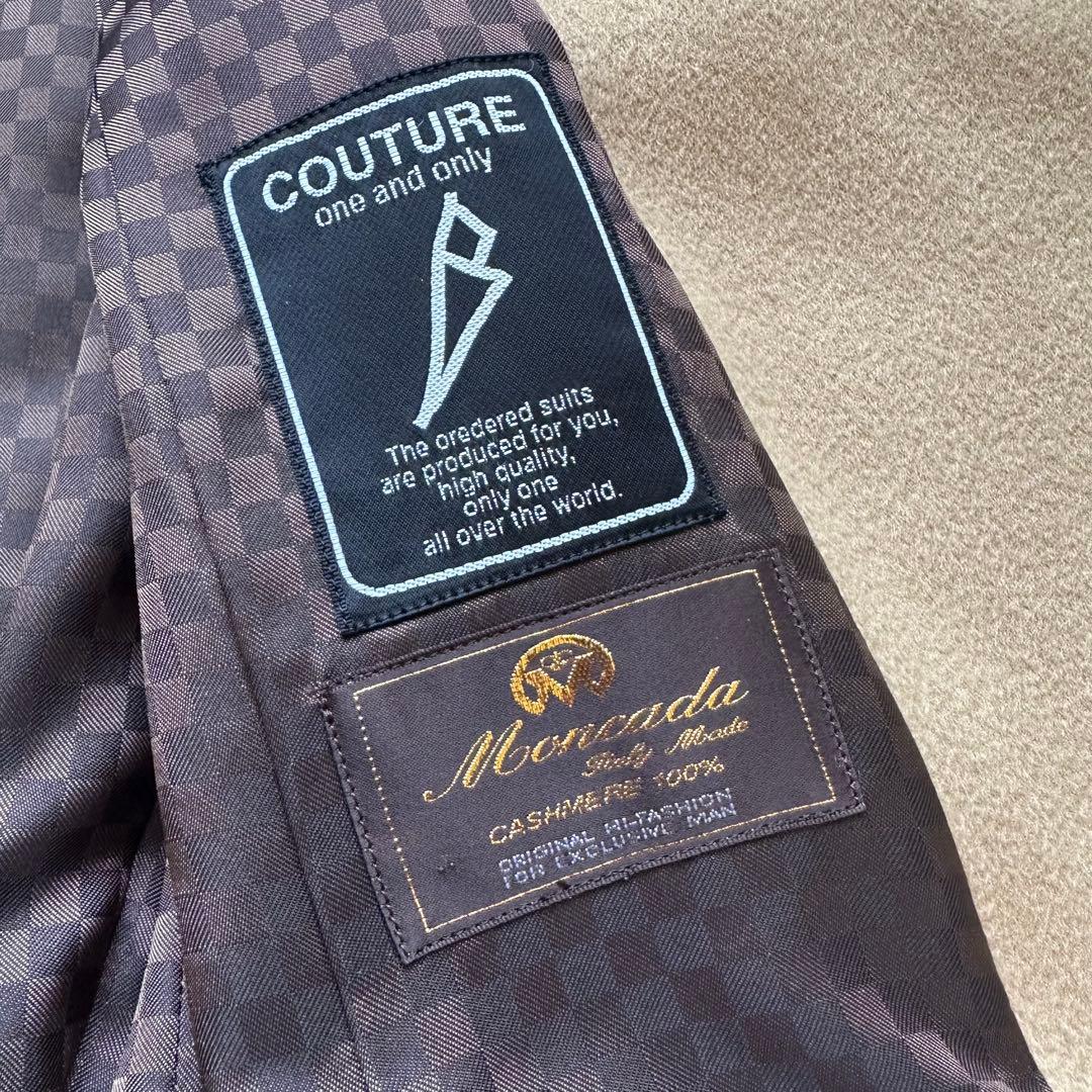 美品✨Moncada カシミヤ100%チェスターコート　ダブル　ロング　キャメル