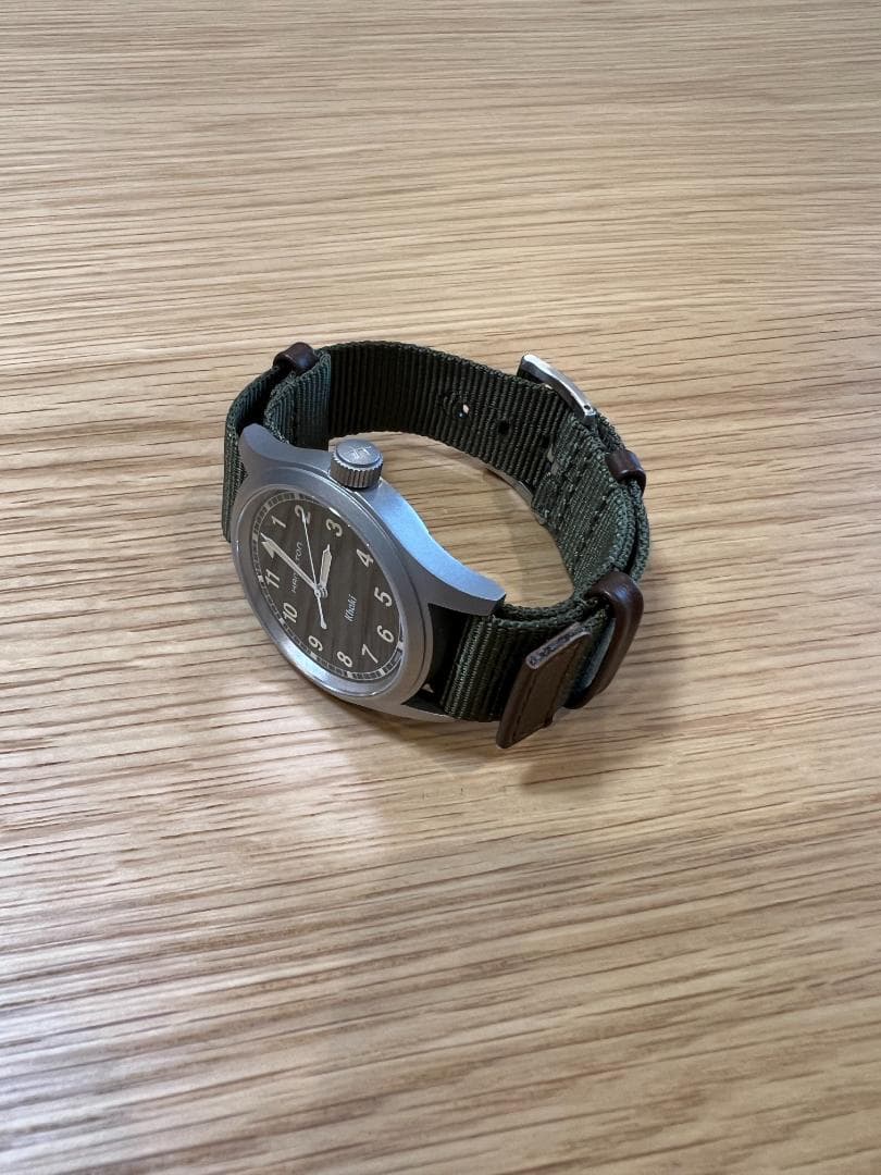 Hamilton Khaki Field クォーツ ブラックダイヤル 腕時計