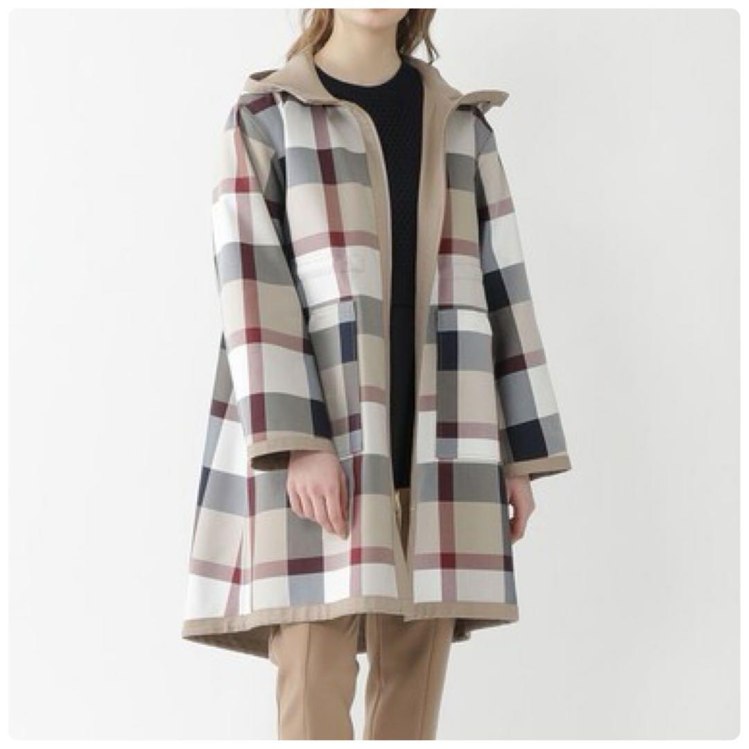 タグ付・高級✨ブルーレーベルクリストブリッジ ノバチェック リバーシブルコート