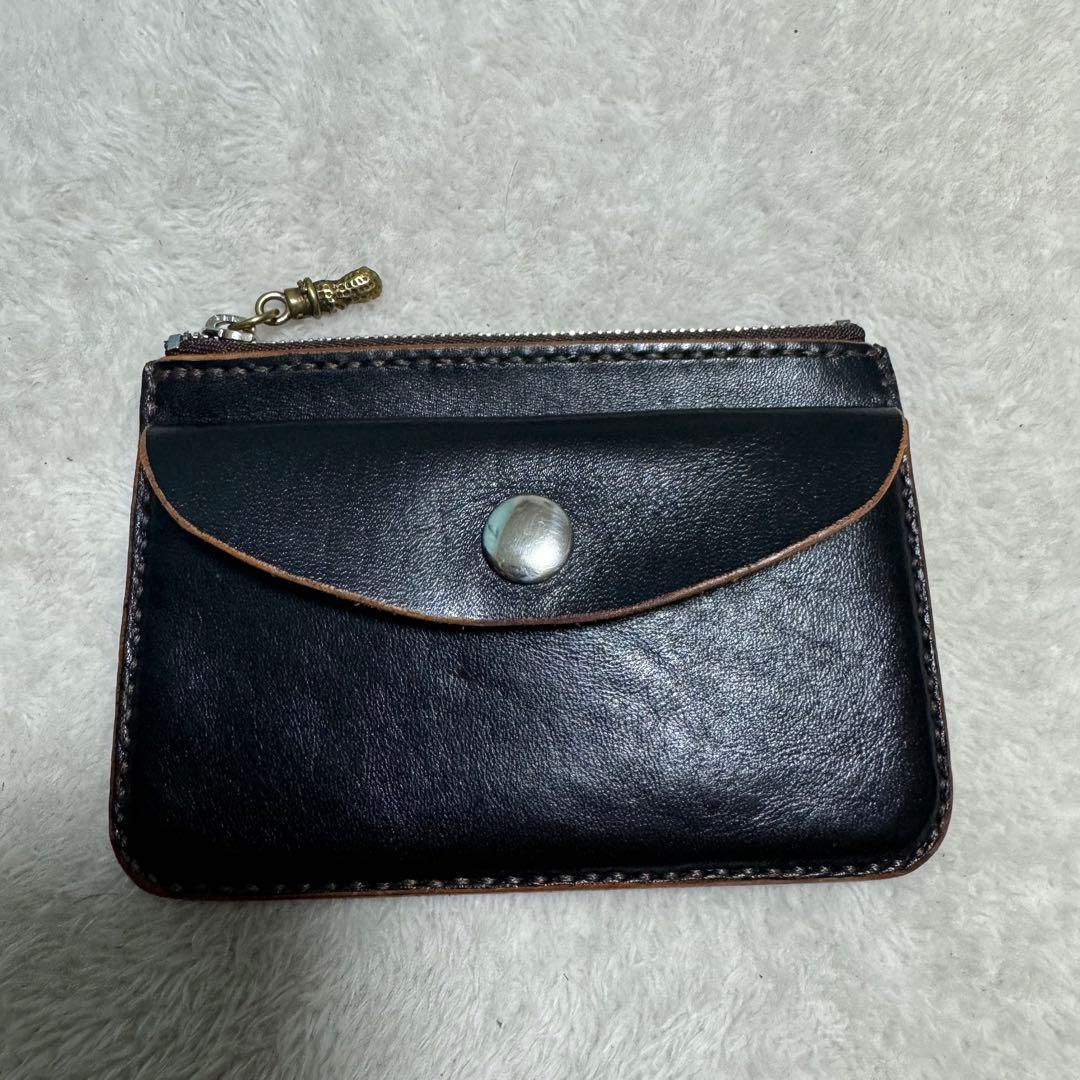 コンパクトウォレット　フラグメントケース　茶芯　レザー