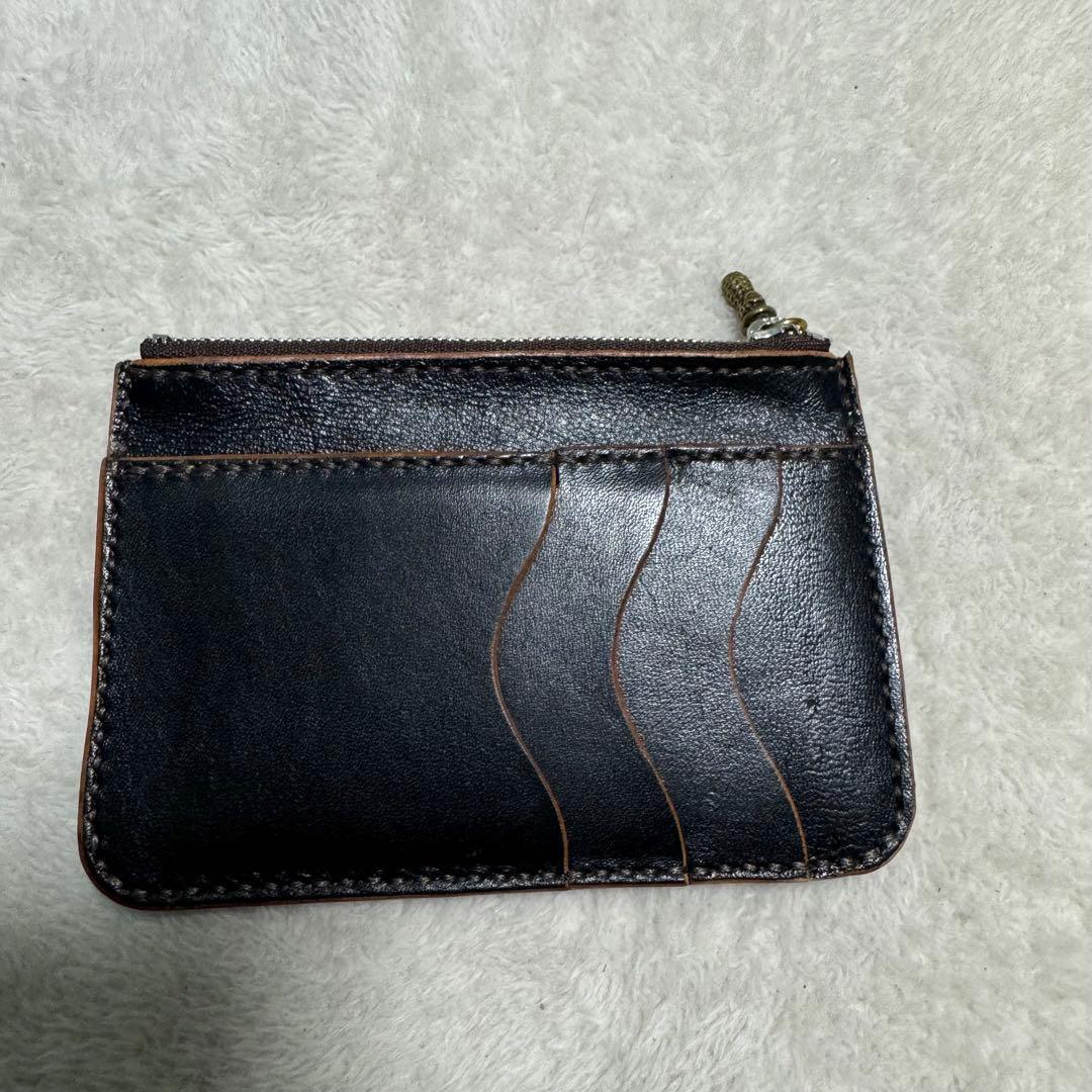 コンパクトウォレット　フラグメントケース　茶芯　レザー