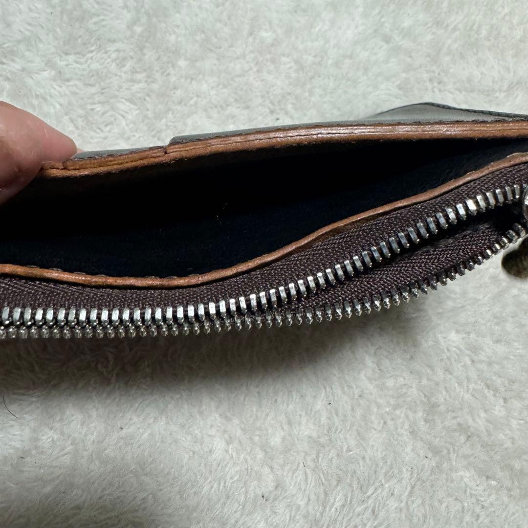 コンパクトウォレット　フラグメントケース　茶芯　レザー