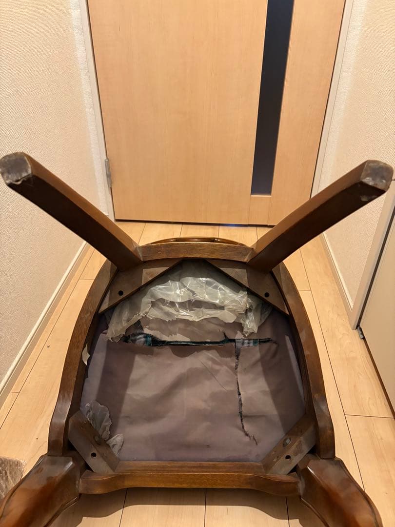 【イタリア製 】ダイニングチェア アンティーク　ロココ調　ドレッサー　在庫1