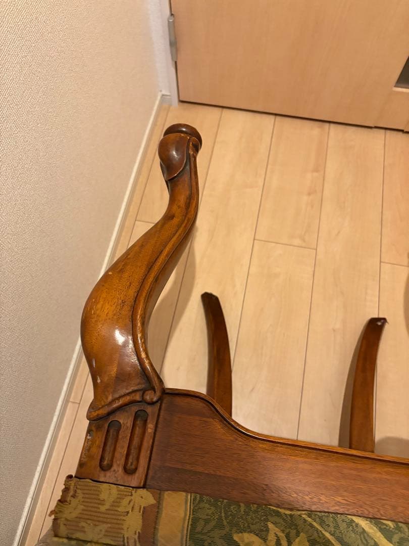 【イタリア製 】ダイニングチェア アンティーク　ロココ調　ドレッサー　在庫1