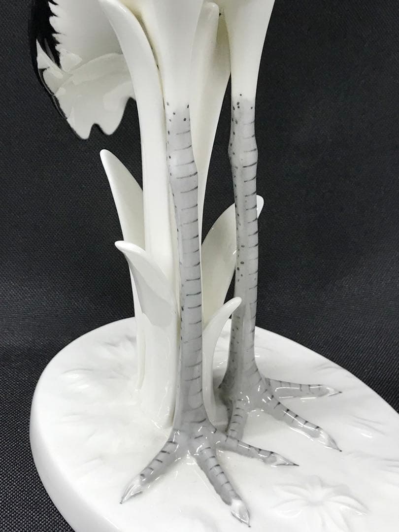 【美品】Noritake スタジオコレクション　鶴　ツル　置物　インテリア