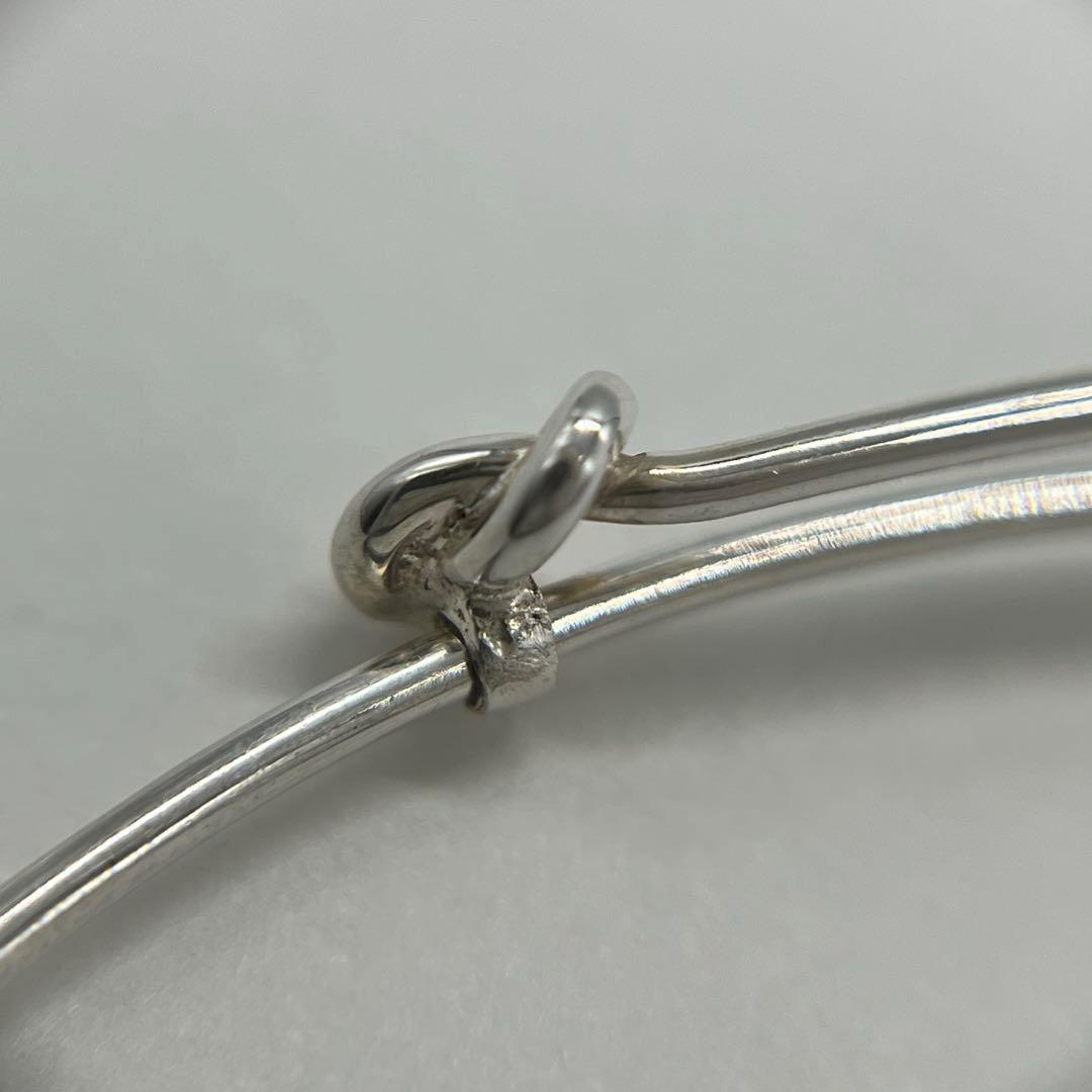 グッチ GUCCI ダブルノット バングル SV800 オールド 希少