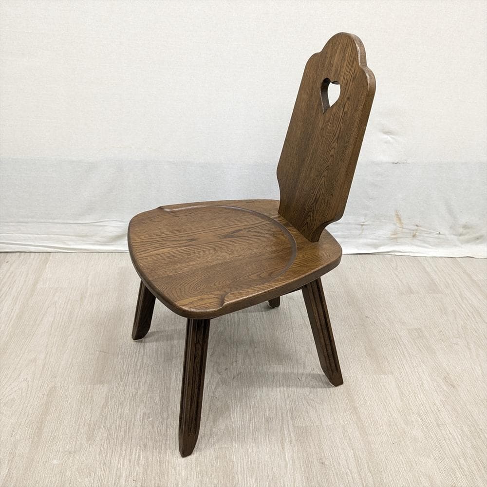 美品　山室家具製作所　旭川家具　エスポアール　楢 ナラ材　椅子　イス　チェア