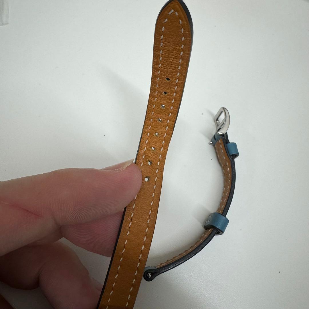【未使用保管品】エルメス　Hウォッチ　ロング　レザーベルト　尾錠付き