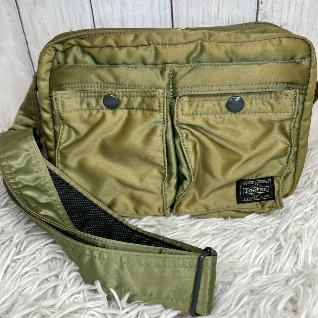 PORTER　タンカー　ショルダーバッグ　ボディバッグ　グリーン