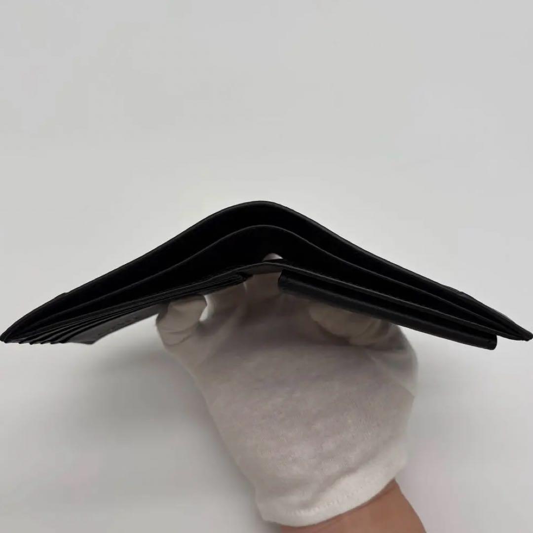 【極美品】ロエベ 折り財布 パズル アナグラム ロゴ ブラック バイフォールド