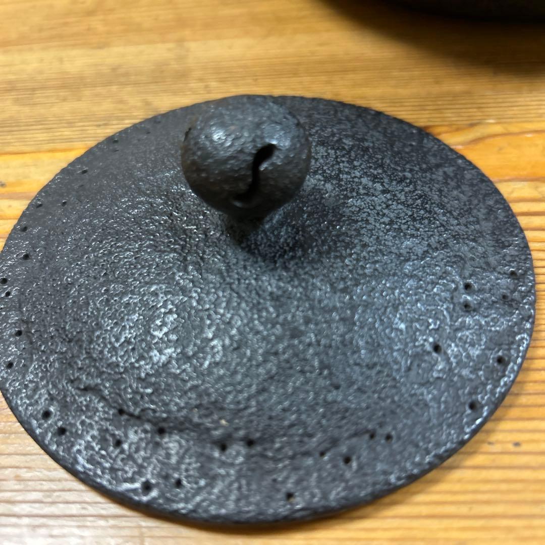 南部鉄器　茶道具 釜師　金沢専治　金澤鶴斎造　希少　工芸品　骨董　 姥口アラレ