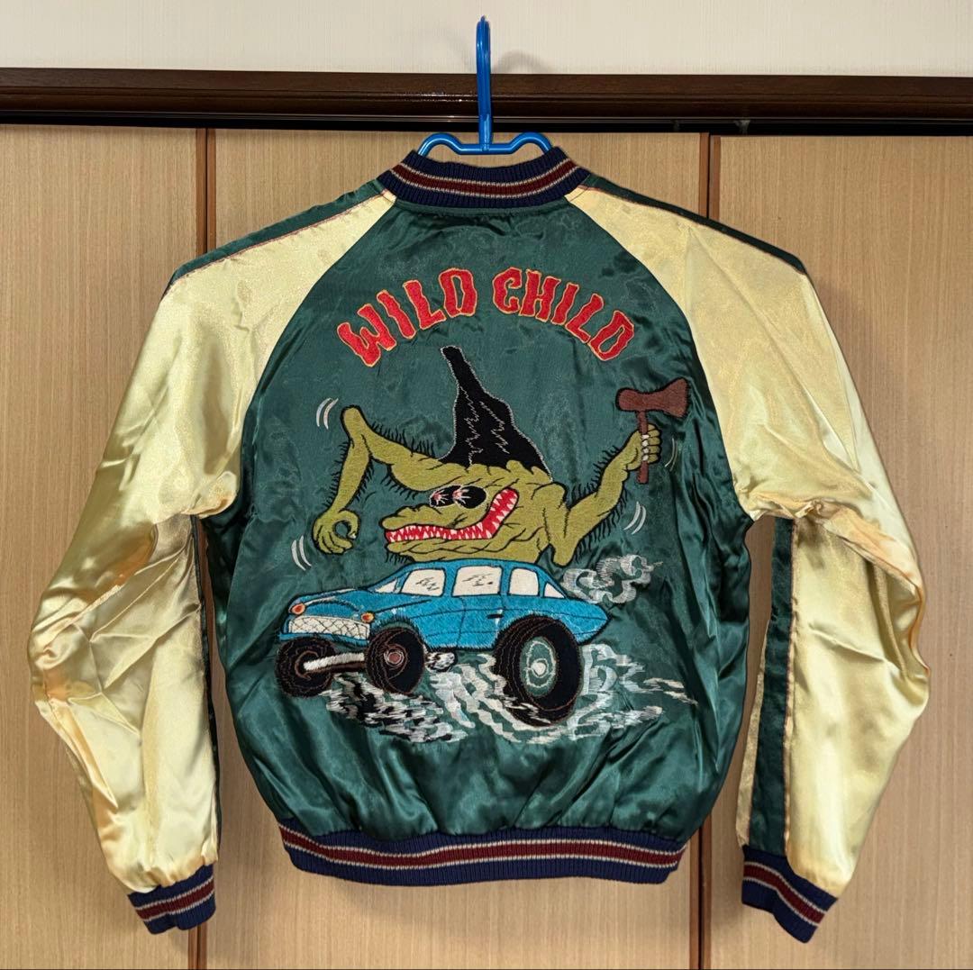 ★極美品！テーラー東洋リバーシブルスカジャン WILD CHILDスカル /龍鷹