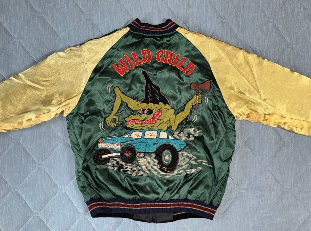 ★極美品！テーラー東洋リバーシブルスカジャン WILD CHILDスカル /龍鷹