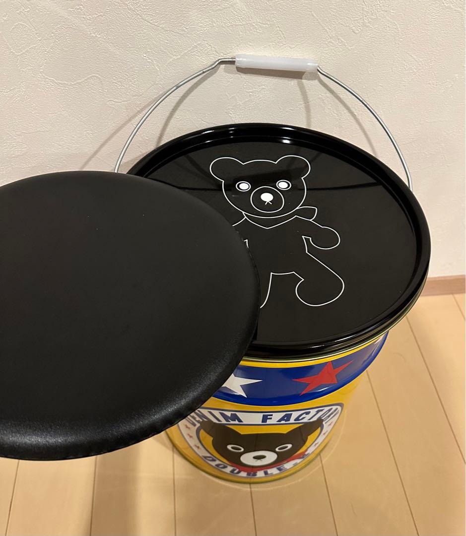 ミキハウス ダブルB 非売品 ペール缶 スツール缶 椅子 収納 インテリア 雑貨