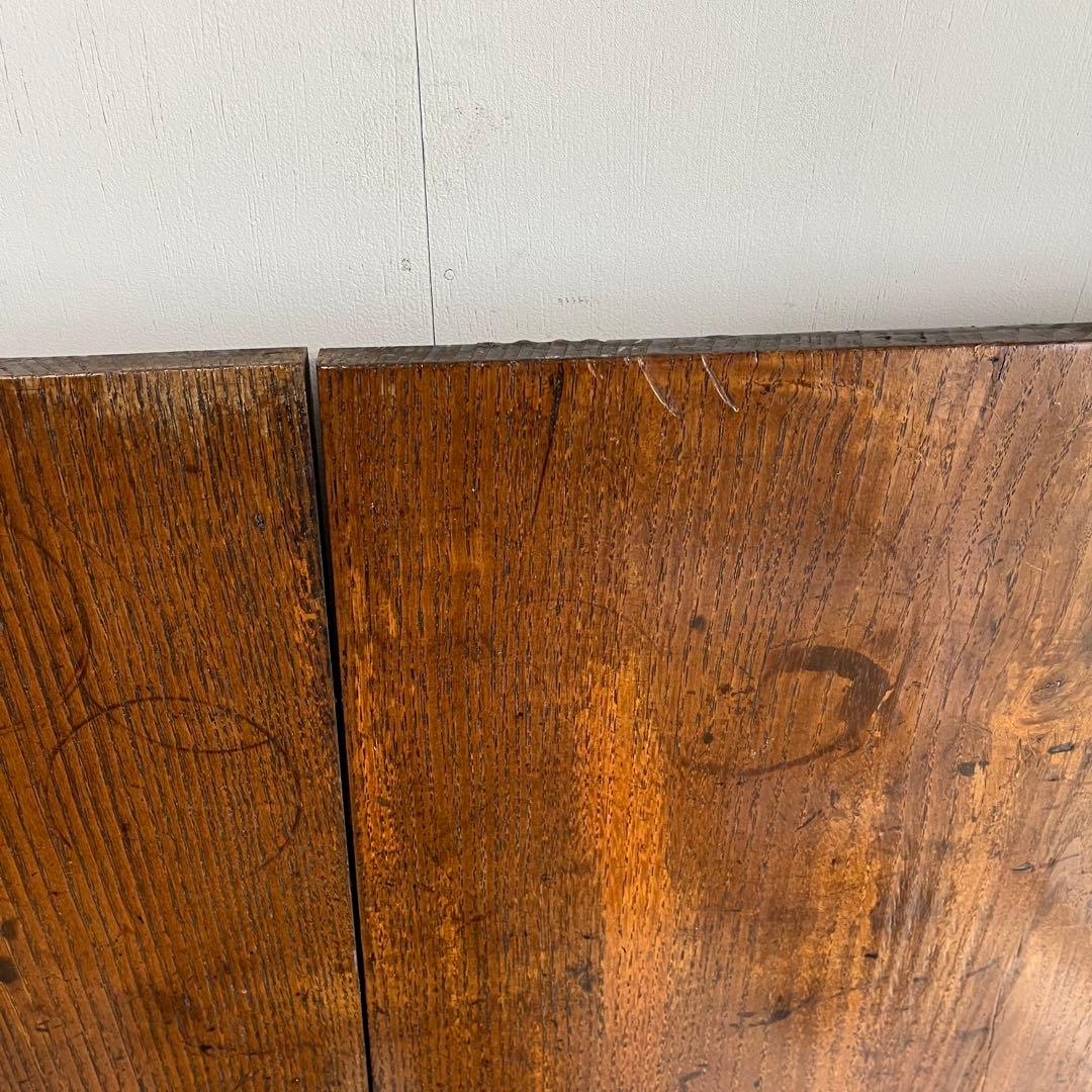 2点セット 欅 ケヤキ 折り畳みテーブル 展示台 z554