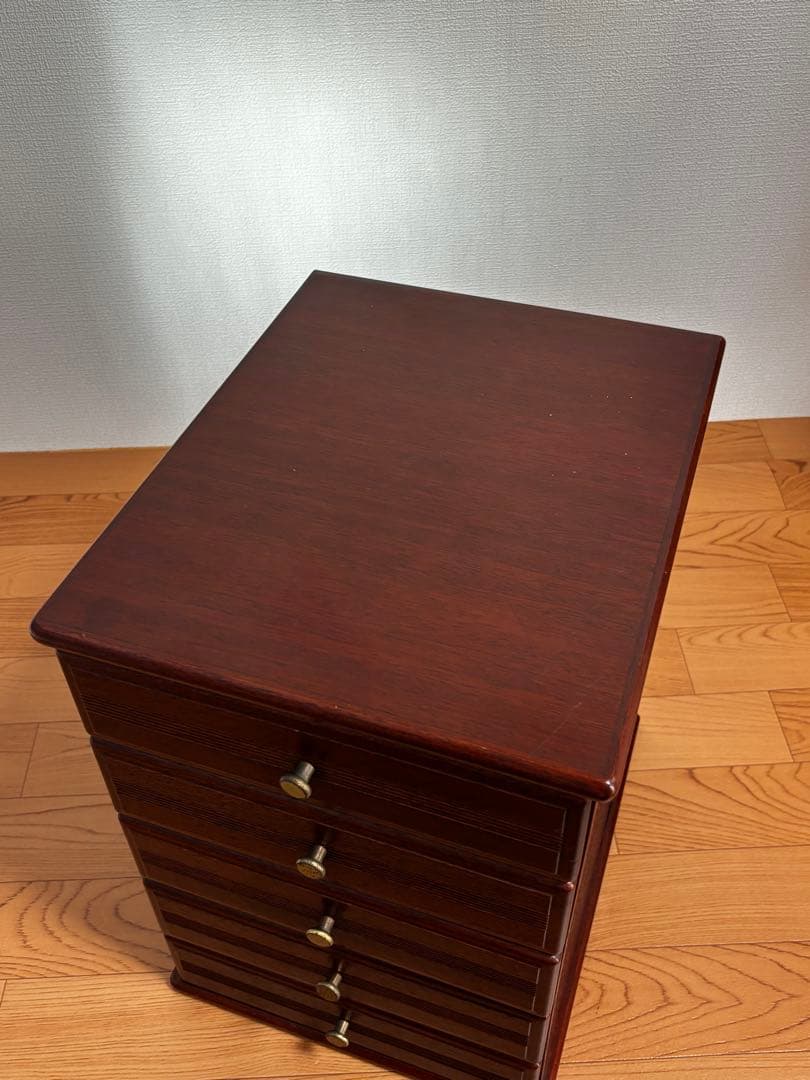 ニチバン家具　小引き出し5段　古家具　木製引き出し5段