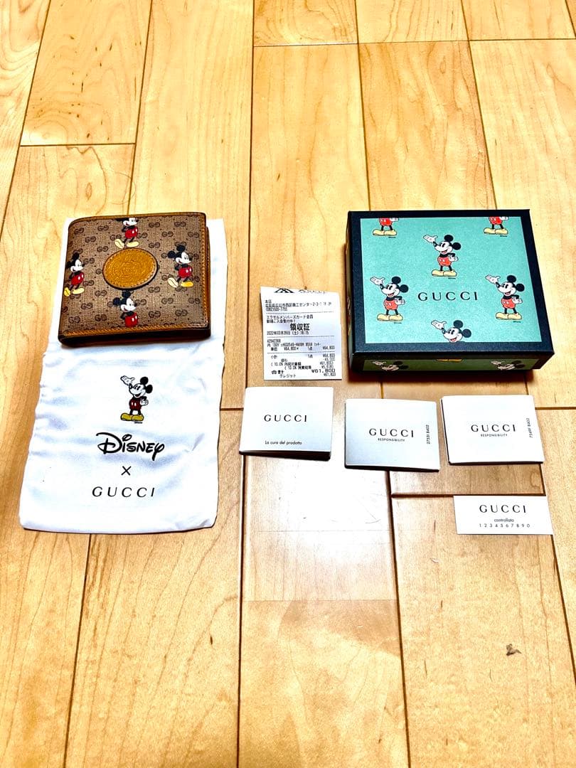 GUCCI x Disney ミッキーマウス 二つ折り財布